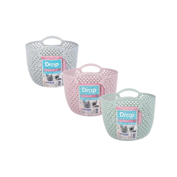 SD- Assorted Round Storage Baskets With Handles- Pack of 3