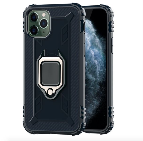 TUFF-LUV Rugged Armour Shield Case &amp; Stand for Apple iPhone 12 &amp; Pro - Blue