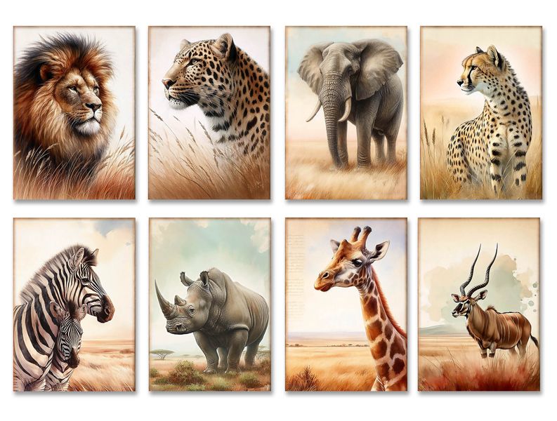 Greeting Cards: African Wildlife (8-Pack)