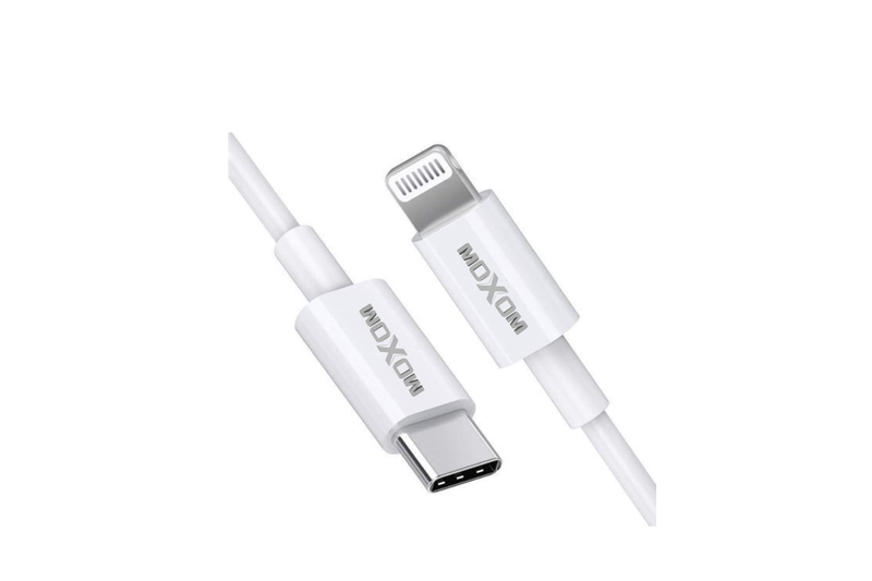 Moxom Fast Charge Short Type-C to Lightning Mx-Cb127 (White)
