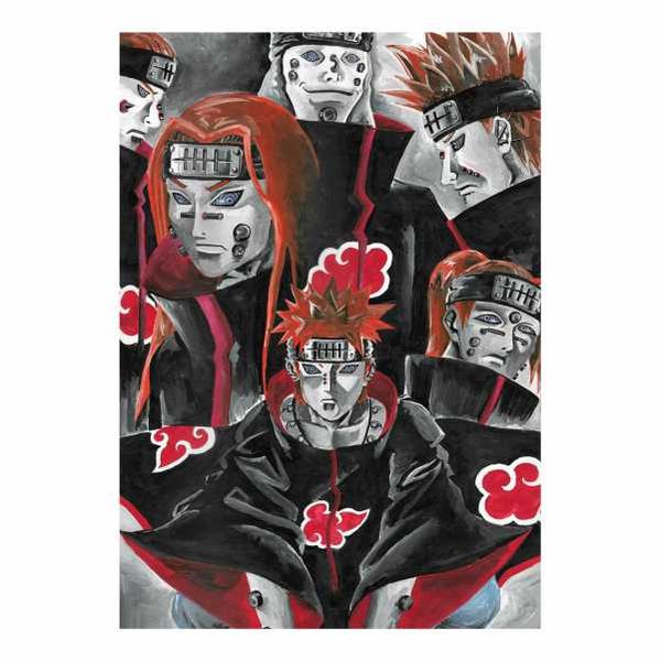 Akatsuki Six Paths of Pain Naruto Shippuden - A1 poster