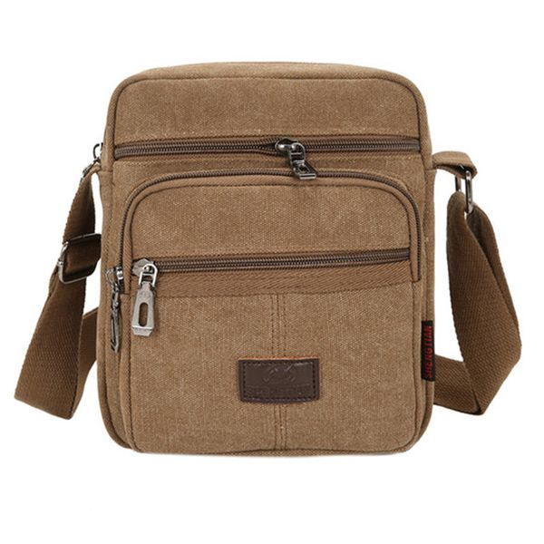 Square Large Capacity Crossbody Bag-Coffee