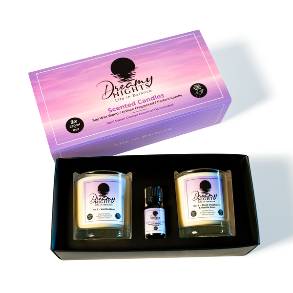 Dreamy Nights - Scented Candles Soy Wax Candles for Home, Decor &amp; Gift Set