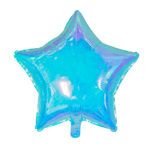 Blue Glitter Star Foil Balloon image