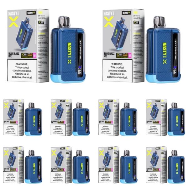 Nasty Bar X 9000 Puffs Disposable Vape - Blue Razz (Pack of 10)