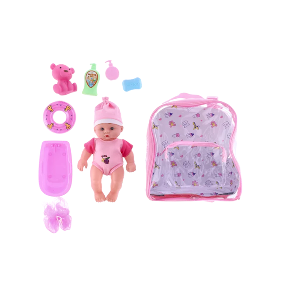 Baby Bath Doll in A Bag Set 22cm