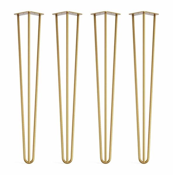 Gold hairpin legs - metal