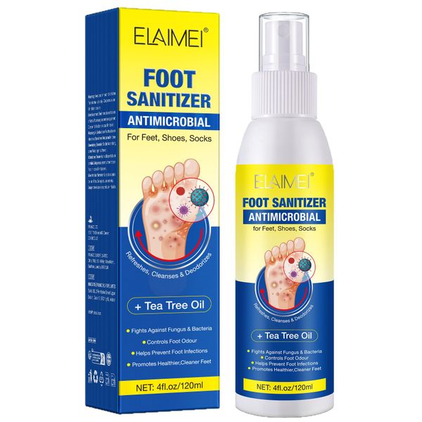 Foot Sanitiser Spray with Tea Tree Oil for Feet, Shoes and Socks, 120ml