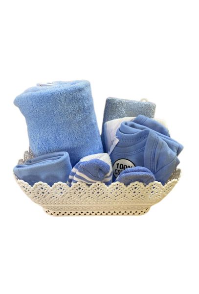 Adorable Baby Gift Set 3 -6 months 7 Pieces - Blue