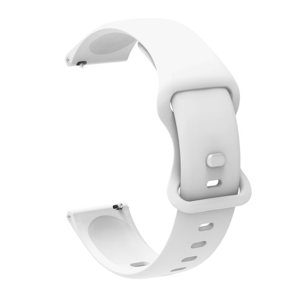 22mm Watch Strap Compatible with Samsung/Huawei/Garmin/LG - White