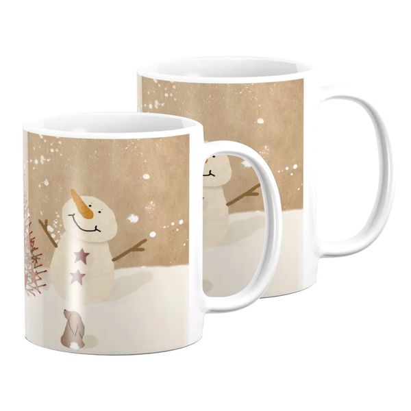 Pappa Joe - Mug Set - Xmas Tree And Snowman