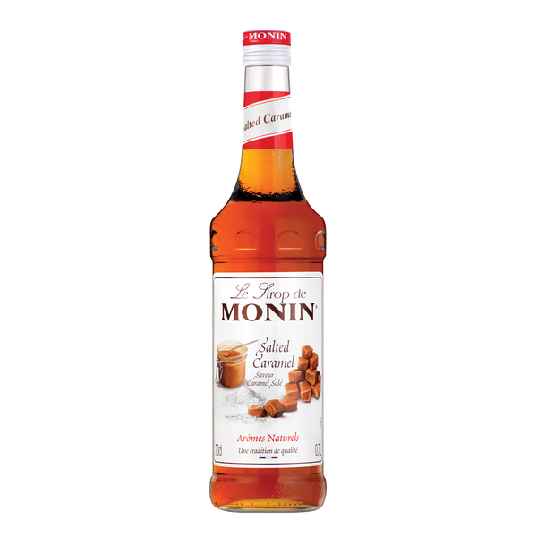 MONIN Premium Salted Caramel Syrup 1L HA - Sweet &amp; Salty Flavor for Cocktails
