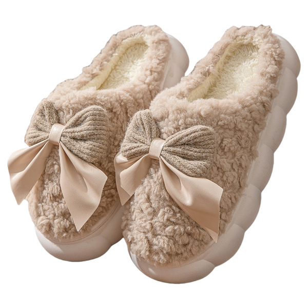 Warm Plush Silent Soft Sole Thickened Slippers