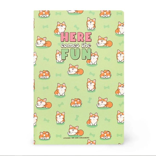 Quaderno Medium Lined Corgi