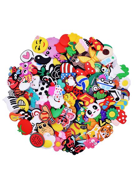 Random Shoe Charms for Shoe and Bracelet Wristband Party Gifts 100 Pieces