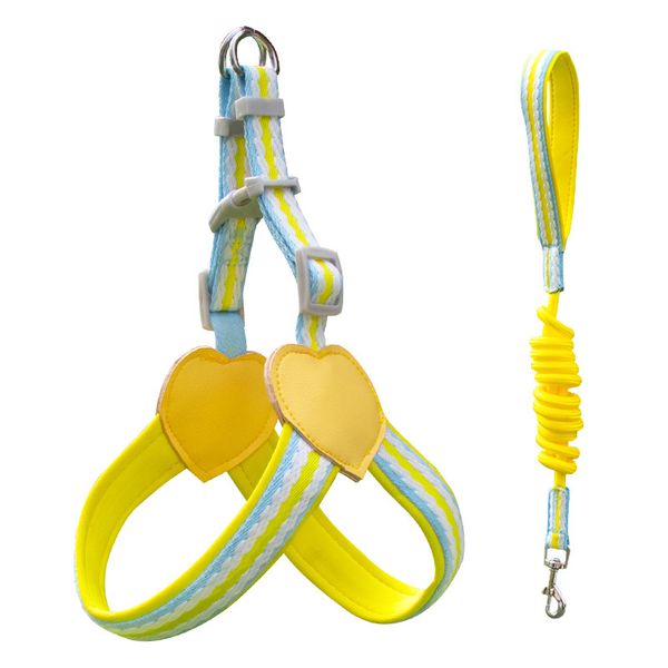 Adjustable Vest-Style Chest Harness-Yellow