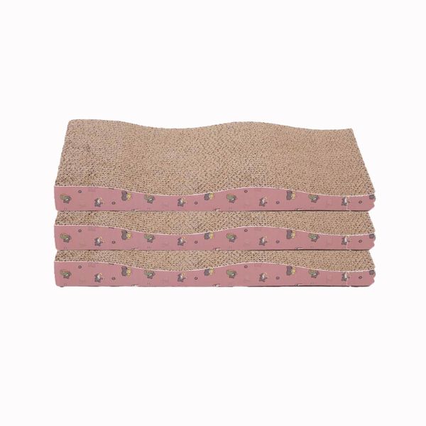 Cat Scratching Board Corrugate Cat Scratcher for Indoor Cats(3PCS)