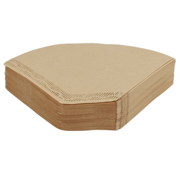 100 Pieces Eco-Friendly Unbleached Original Wooden Hand Drip Paper