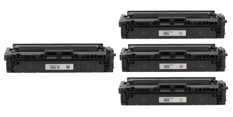 Canon 054 Compatible (CMYK) Toner Cartridges