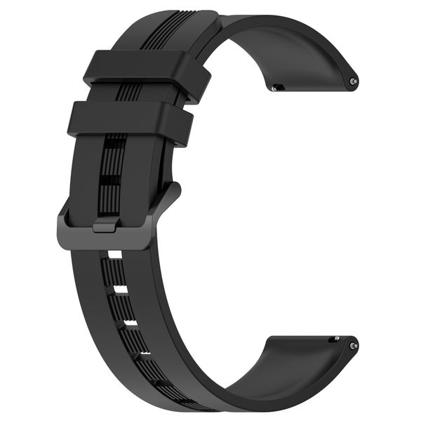 Silicone Strap Compatible with Huawei GT3 46mm (22mm)-Black