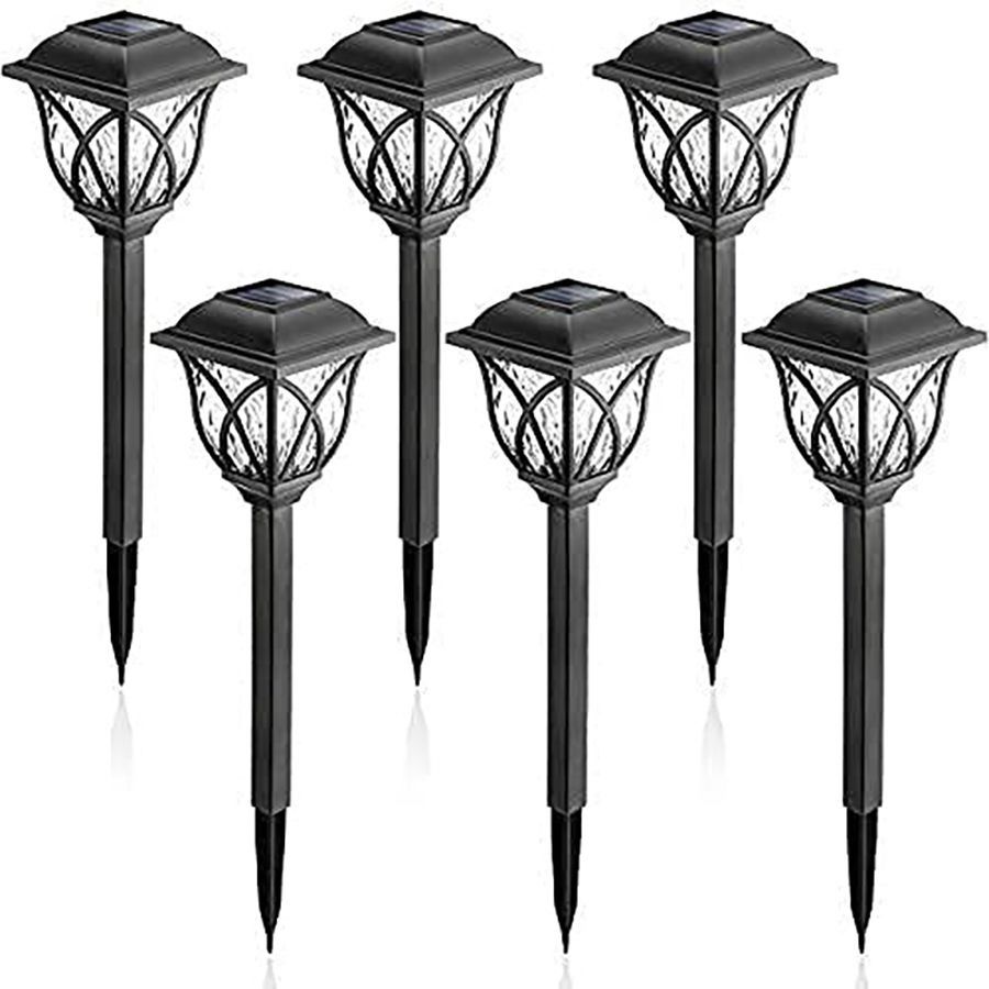 6 Pieces Solar Outdoor Lawn Lamp