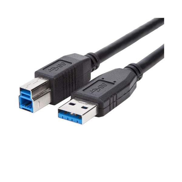 Spacelix USB-A Male To USB-B 3.0 Male Printer Cable Docking Station HDD -3m