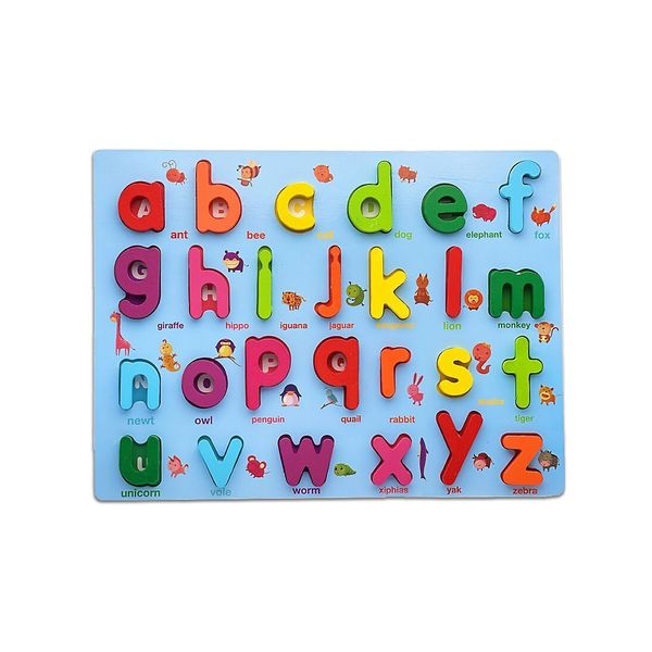 Lower Case Alphabet Letters Wooden Puzzle