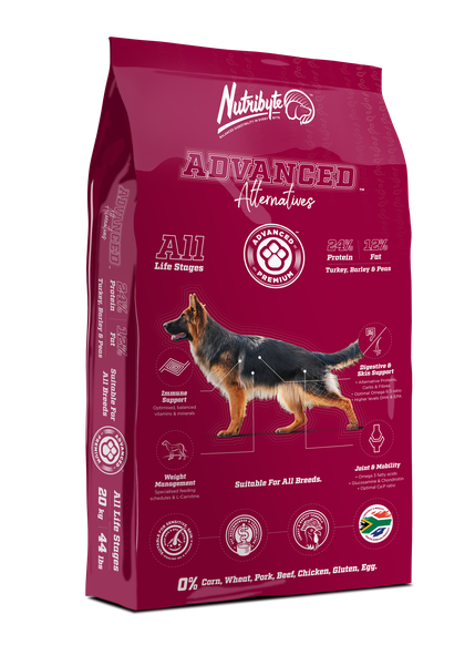 Nutribyte Advanced Alternative - Turkey and Barley - Dog Food - 15kg
