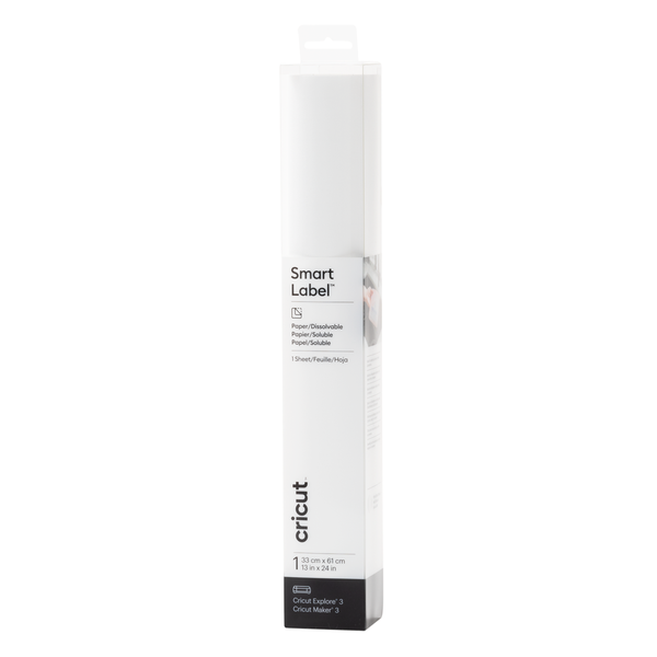 Cricut Smart Dissolvable Paper Lables White; 13x24inch