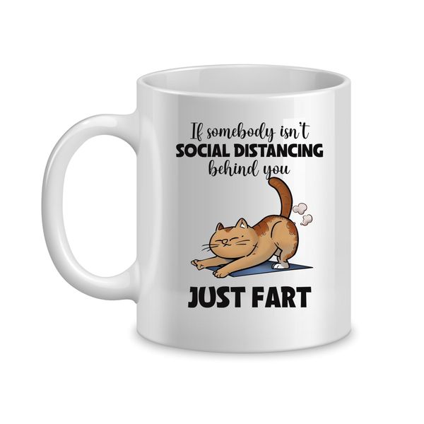 Cat Fart Coffee Mugs with Funny Jokes Graphic Animal Sayings Design Cups072