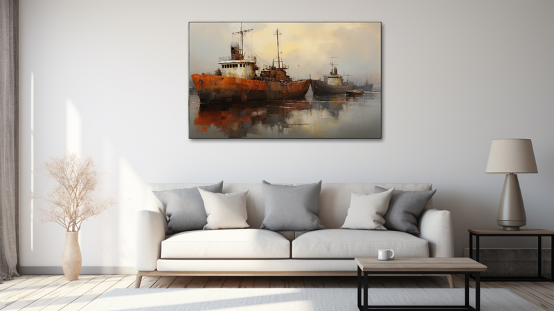 Canvas Wall Art - Forgotten Fleet Abstract - MT0530