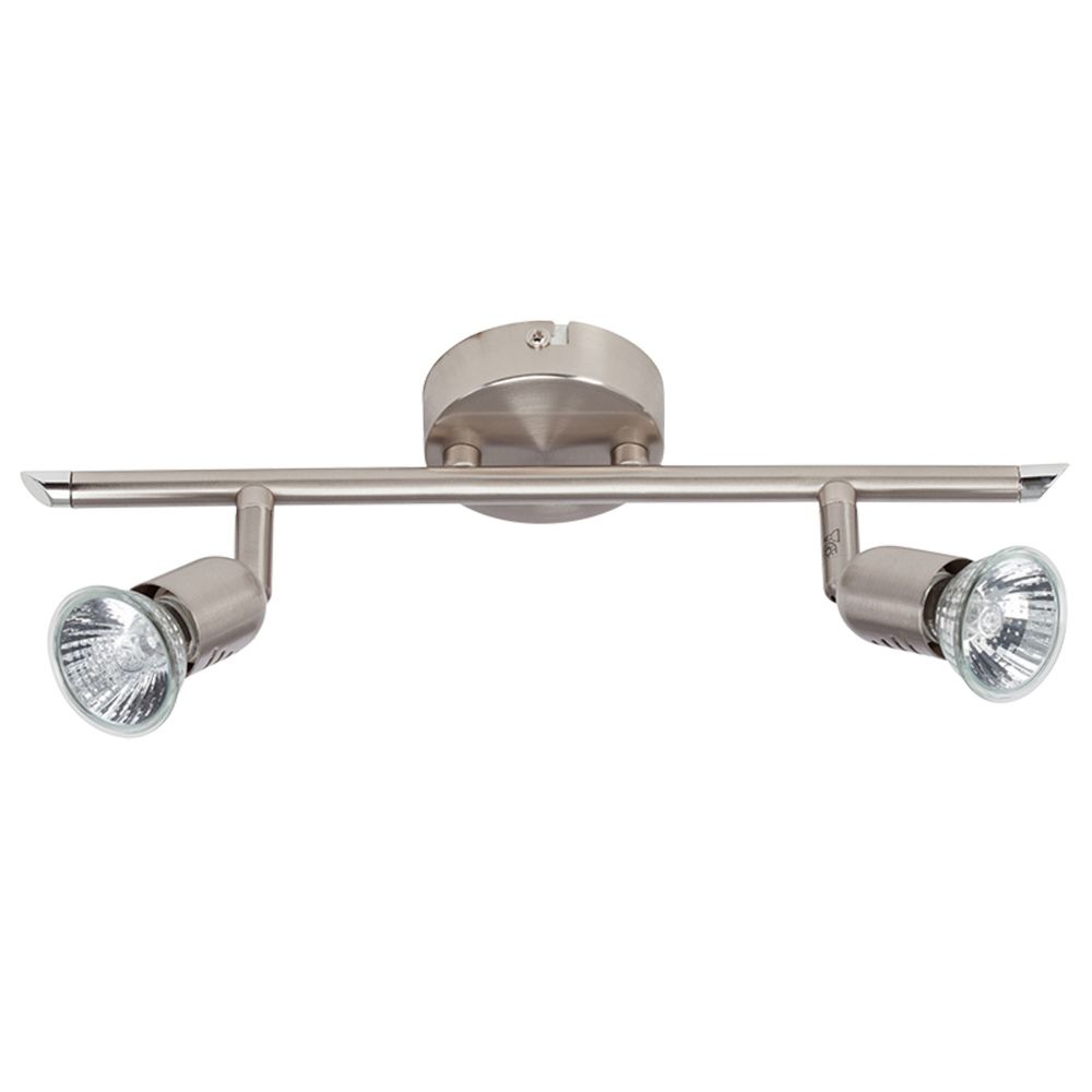 Zebbies Lighting - Samos 2lt - Satin Nickel Indoor Spot Light | Buy ...