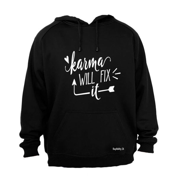 Karma will fix it - Ladies - Hoodie - Black