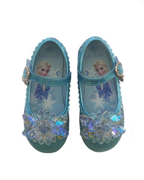 Glitter Blue Silver Princess Pump image