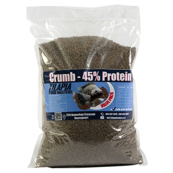 Tilapia Food Masters - Fish food - Crumble 45% Protein