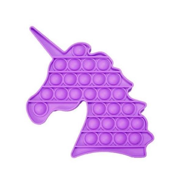 Unicorn Shaped Pop It Fidget Toy