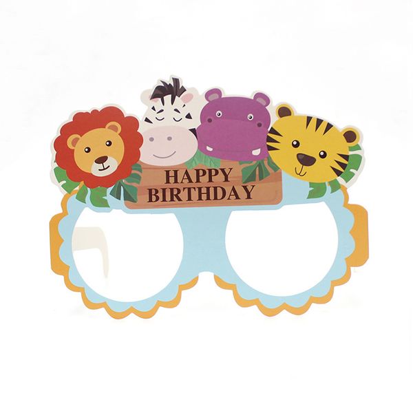 iKids Party Paper Glasses - Animal Zoo