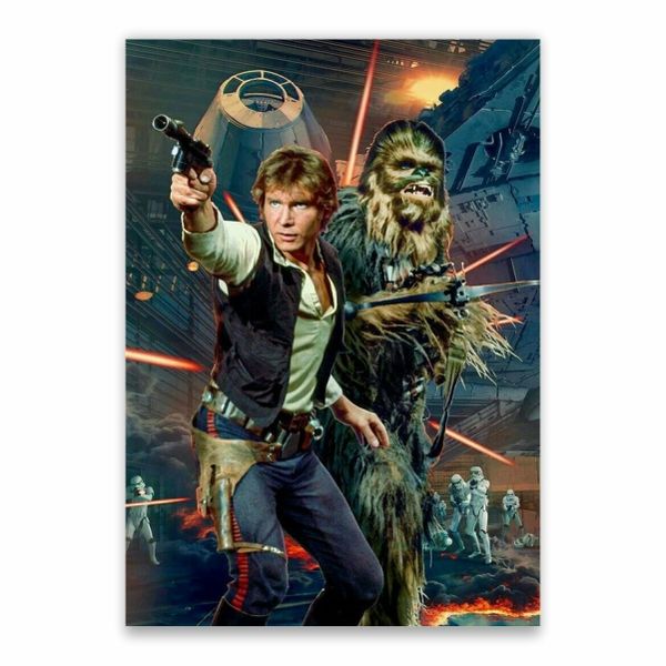 Han Solo And Chewbacca Poster - A1
