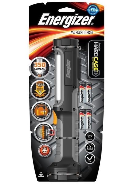 Energizer HardCase Pro Work Light 350 Lumens incl. 4x AA
