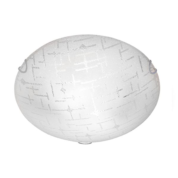 Radiant Line Pattern Ceiling Light 300mm Chrome E27 2x40w