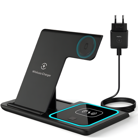 Topika 3-in-1 Charging Station Compatible with iPhone Apple Watch & AirPods Image