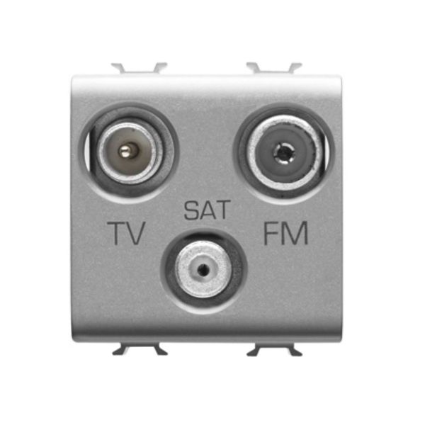 Gewiss - Chorus 2M TV+FM+SAT Direct Male Type Connection Titanium