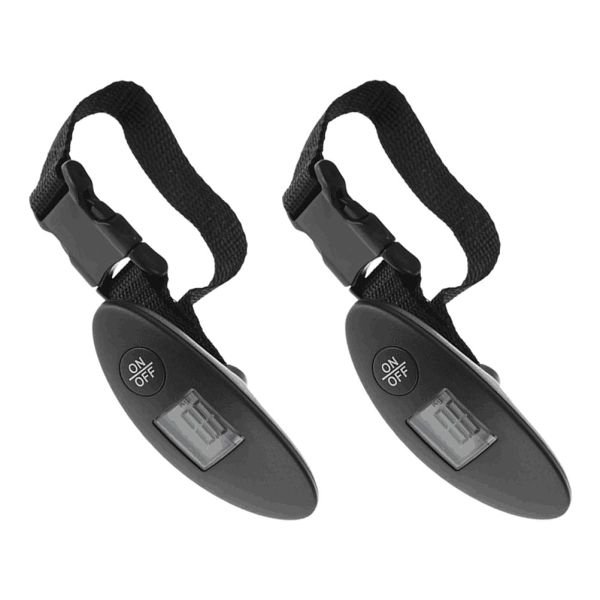 2-Pack Portable 40kg Digital Luggage Scales Handheld Travel Home Use