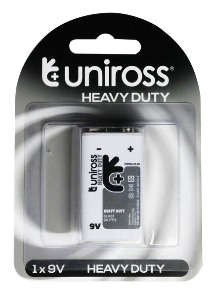Uniross Heavy Duty 9V 1Pk