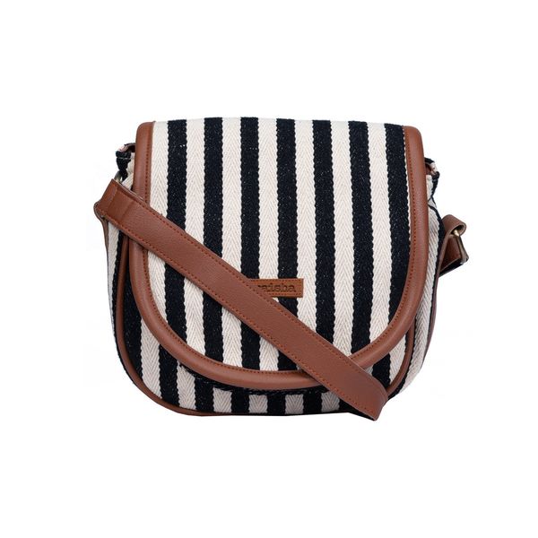 Black &amp; White Stripe Conductor Bag