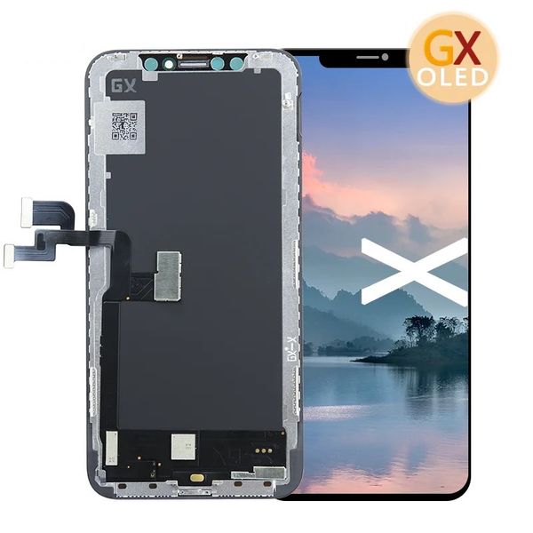Lcd Screen Replacement for iPhone X with Tempered Glass