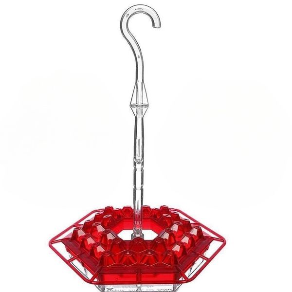 For Outdoor Plastic Hummingbird Feeder Red