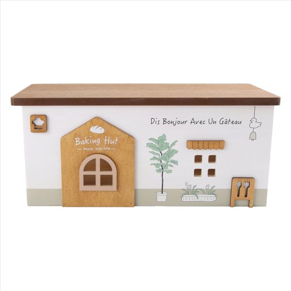 Cable Management Box Wood Extension Cord Organizer