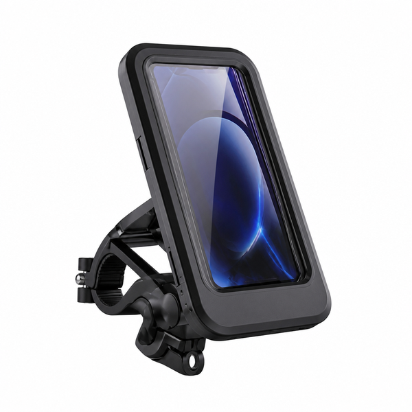 Bicycle Phone Mount with 360 Rotation Automatic Telescopic Design