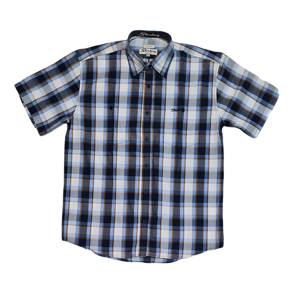 Check Shirt Blue/Brown/Beige image